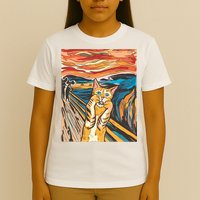 The Scream Parody Cat T-Shirt