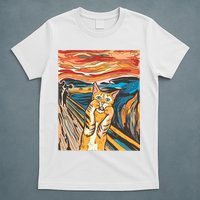 The Scream Parody Cat T-Shirt