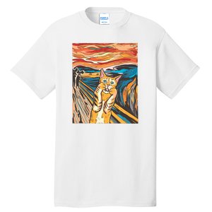 The Scream Parody Cat Tall T-Shirt