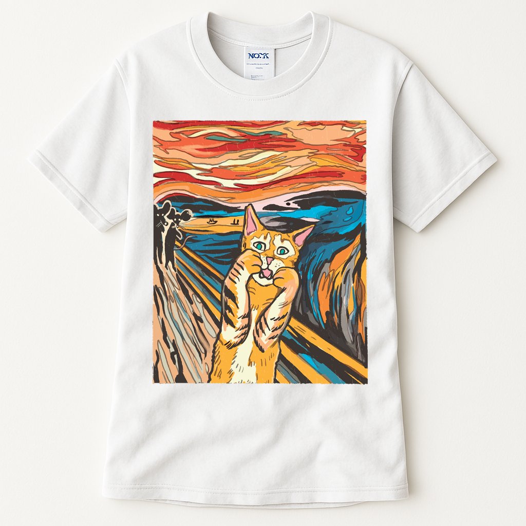 The Scream Parody Cat Tall T-Shirt