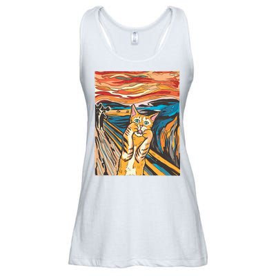 The Scream Parody Cat Ladies Essential Flowy Tank
