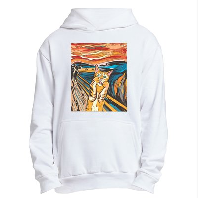 The Scream Parody Cat Urban Pullover Hoodie