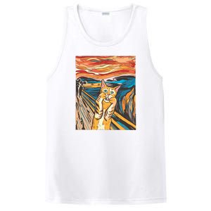 The Scream Parody Cat PosiCharge Competitor Tank