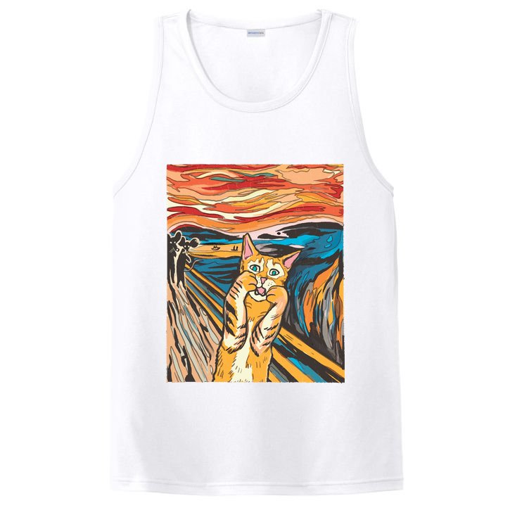 The Scream Parody Cat PosiCharge Competitor Tank