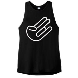 The Shocker Logo Ladies PosiCharge Tri-Blend Wicking Tank