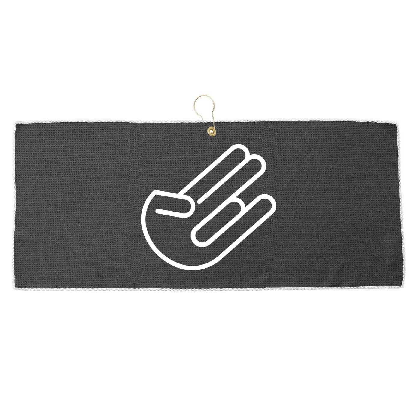 The Shocker Logo Large Microfiber Waffle Golf Towel