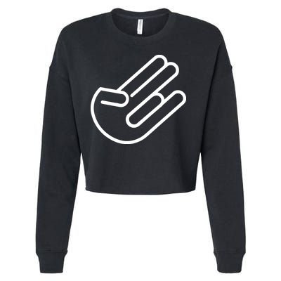 The Shocker Logo Cropped Pullover Crew