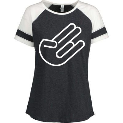 The Shocker Logo Enza Ladies Jersey Colorblock Tee