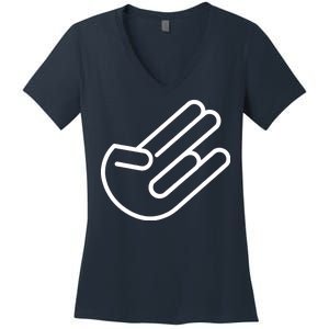 The Shocker Logo Women's V-Neck T-Shirt