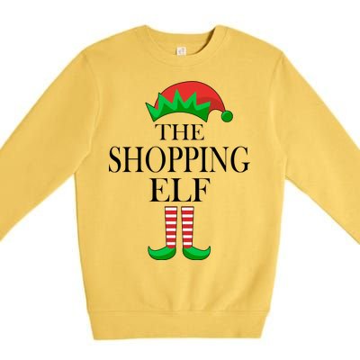 The Shopping Elf Family Matching Christmas Premium Crewneck Sweatshirt