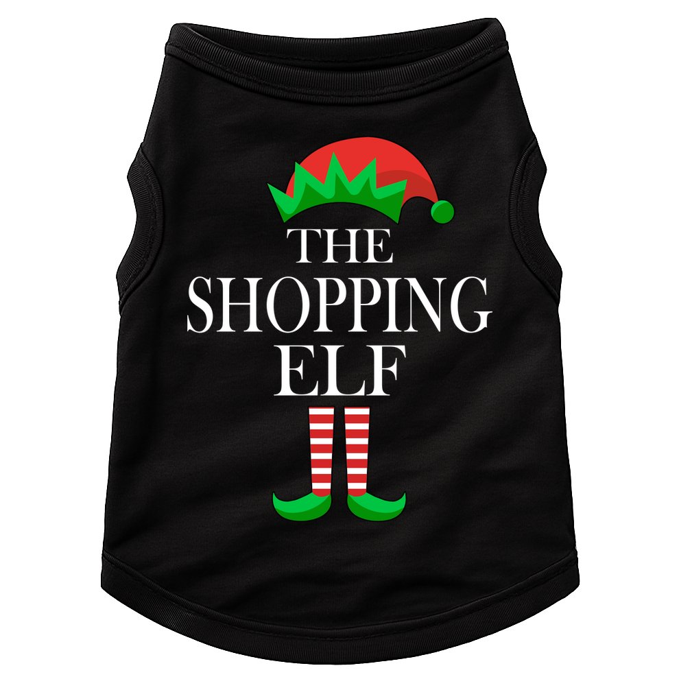 The Shopping Elf Family Matching Christmas Doggie Tank