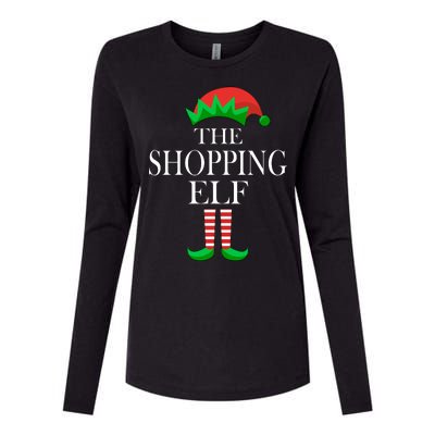 The Shopping Elf Family Matching Christmas Womens Cotton Relaxed Long Sleeve T-Shirt