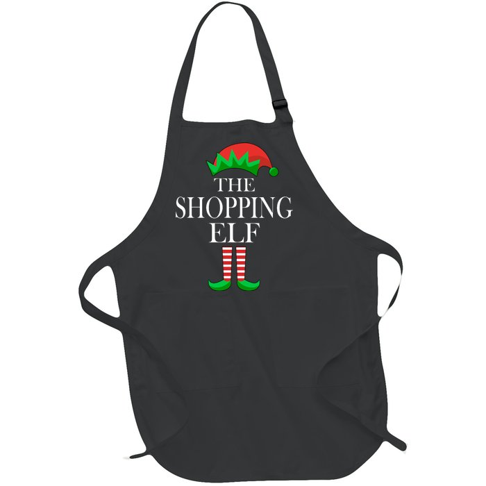 The Shopping Elf Family Matching Christmas Full-Length Apron With Pockets