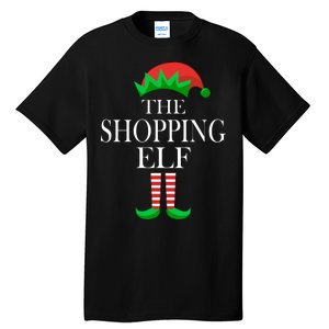 The Shopping Elf Family Matching Christmas Tall T-Shirt