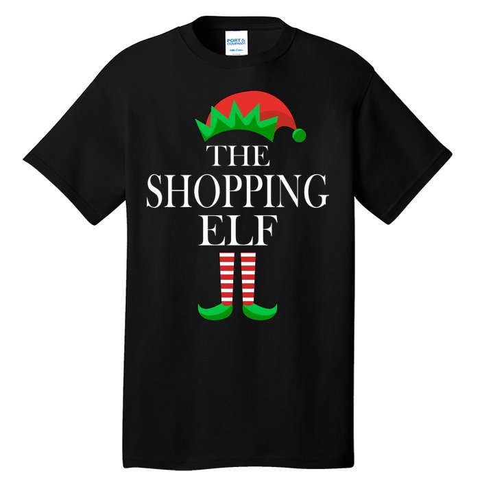 The Shopping Elf Family Matching Christmas Tall T-Shirt