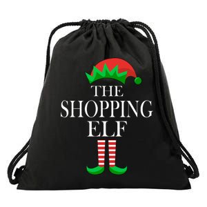 The Shopping Elf Family Matching Christmas Drawstring Bag