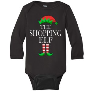 The Shopping Elf Family Matching Christmas Baby Long Sleeve Bodysuit