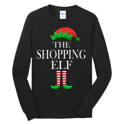 The Shopping Elf Family Matching Christmas Tall Long Sleeve T-Shirt