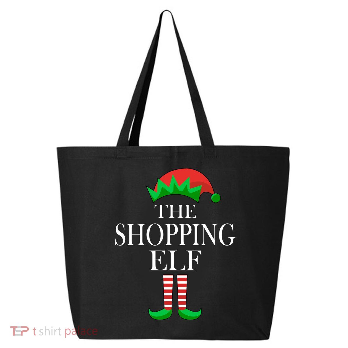 The Shopping Elf Family Matching Christmas 25L Jumbo Tote