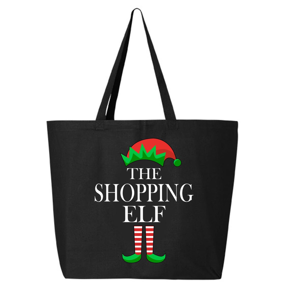 The Shopping Elf Family Matching Christmas 25L Jumbo Tote
