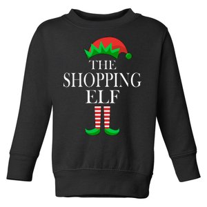 The Shopping Elf Family Matching Christmas Toddler Sweatshirt