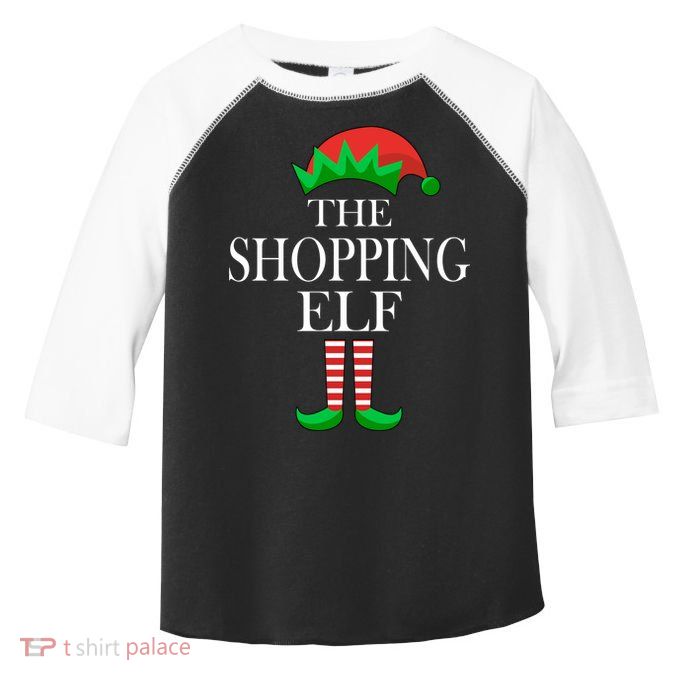 The Shopping Elf Family Matching Christmas Toddler Fine Jersey T-Shirt