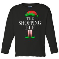 The Shopping Elf Family Matching Christmas Toddler Long Sleeve Shirt