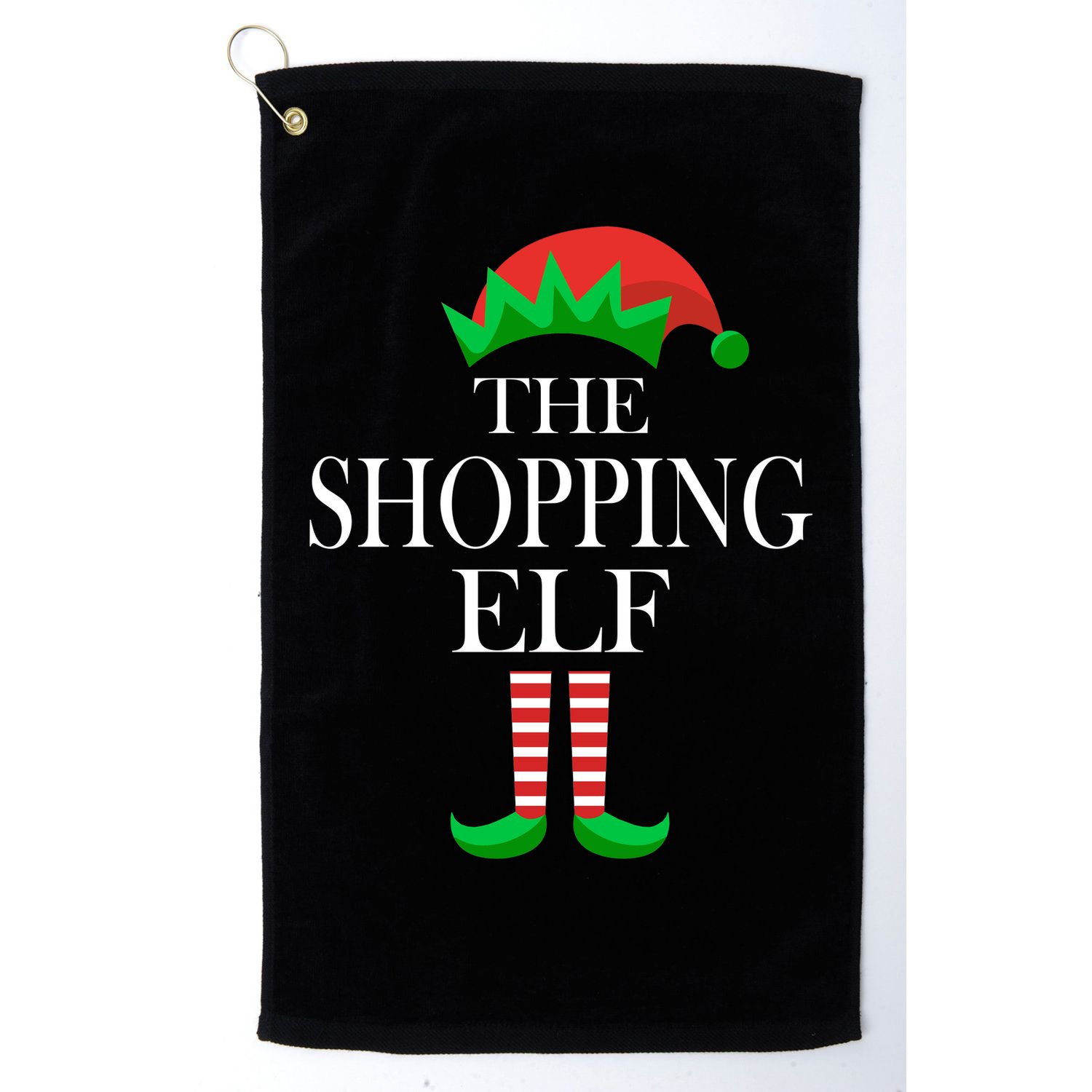 The Shopping Elf Family Matching Christmas Golf Towel