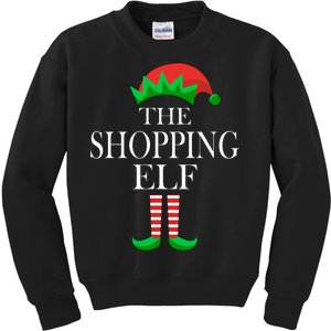 The Shopping Elf Family Matching Christmas Kids Sweatshirt