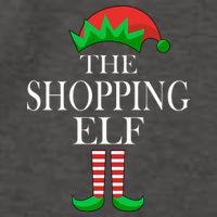 The Shopping Elf Family Matching Christmas Vector Backpack