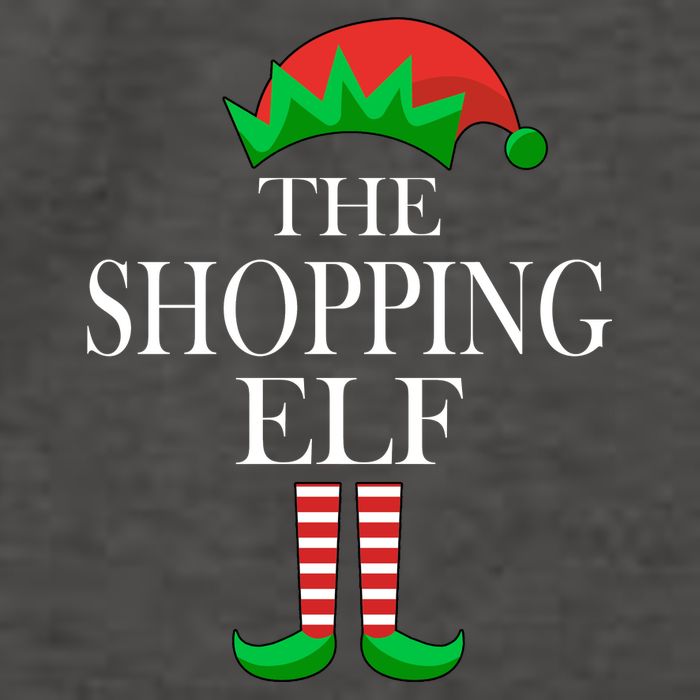 The Shopping Elf Family Matching Christmas Vector Backpack