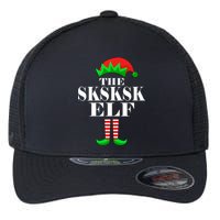 The SKSKSK Elf Funny Christmas Matching Flexfit Unipanel Trucker Cap