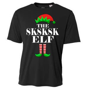 The SKSKSK Elf Funny Christmas Matching Cooling Performance Crew T-Shirt