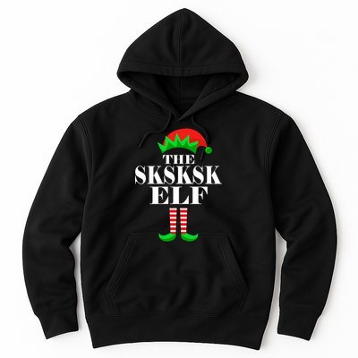 The SKSKSK Elf Funny Christmas Matching Hoodie