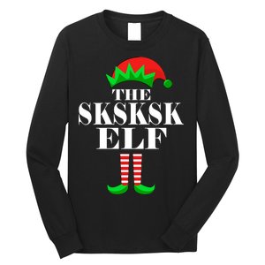 The SKSKSK Elf Funny Christmas Matching Long Sleeve Shirt