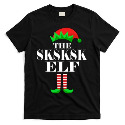 The SKSKSK Elf Funny Christmas Matching T-Shirt