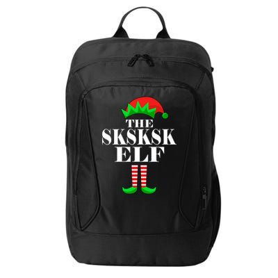 The SKSKSK Elf Funny Christmas Matching City Backpack