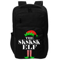 The SKSKSK Elf Funny Christmas Matching Impact Tech Backpack