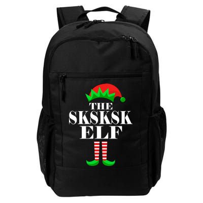 The SKSKSK Elf Funny Christmas Matching Daily Commute Backpack