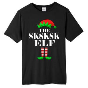 The SKSKSK Elf Funny Christmas Matching Tall Fusion ChromaSoft Performance T-Shirt