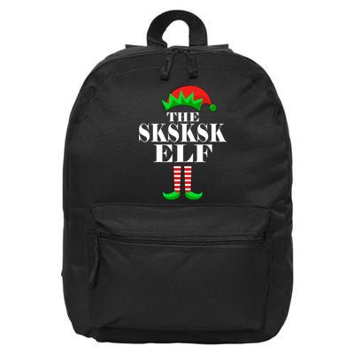 The SKSKSK Elf Funny Christmas Matching 16 in Basic Backpack