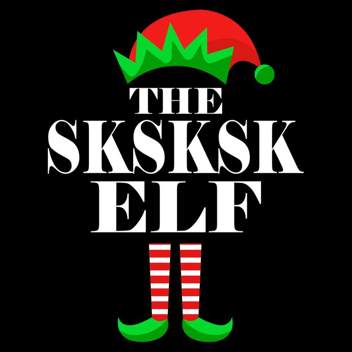 The SKSKSK Elf Funny Christmas Matching Mesh Reversible Basketball Jersey Tank