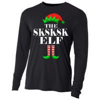 The SKSKSK Elf Funny Christmas Matching Cooling Performance Long Sleeve Crew