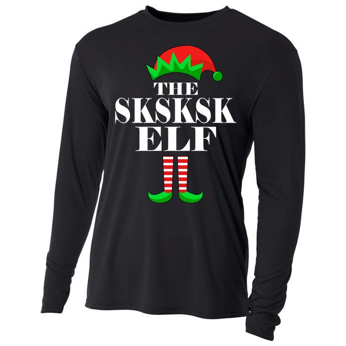 The SKSKSK Elf Funny Christmas Matching Cooling Performance Long Sleeve Crew