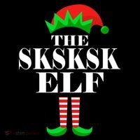 The SKSKSK Elf Funny Christmas Matching Poster