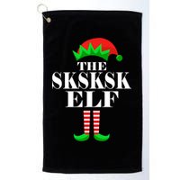 The SKSKSK Elf Funny Christmas Matching Golf Towel