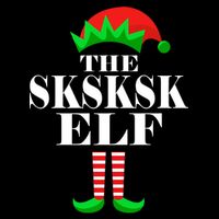The SKSKSK Elf Funny Christmas Matching Toddler T-Shirt