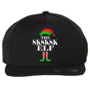 The SKSKSK Elf Funny Christmas Matching Wool Snapback Cap