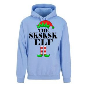 The SKSKSK Elf Funny Christmas Matching Unisex Surf Hoodie