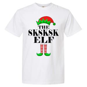 The SKSKSK Elf Funny Christmas Matching Garment-Dyed Heavyweight T-Shirt